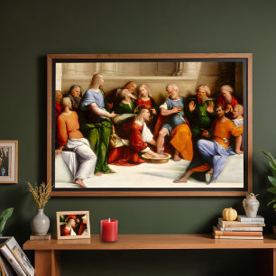 Poster Christ Washing the Disciples' Feet, Garofalo