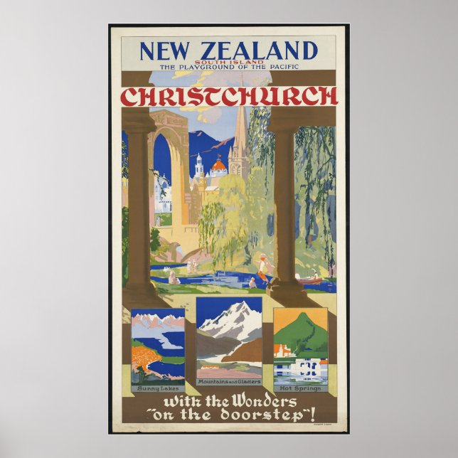 Poster ChristChurch Nova Zelândia (Frente)