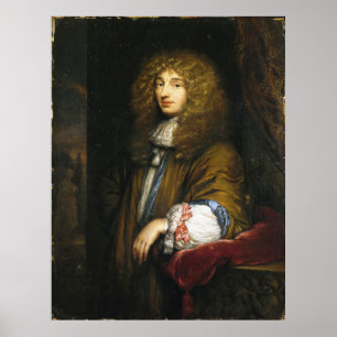 Póster Christiaan Huygens Retrato de Bernard Vaillant