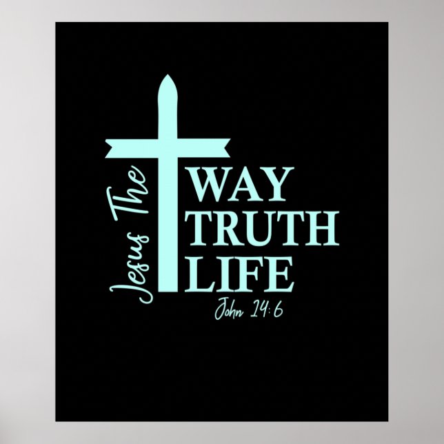 Poster Christian Bíblia Verse John (Frente)