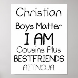 Poster Christian Boys I Am Prisins Plus Melhores Amigos A