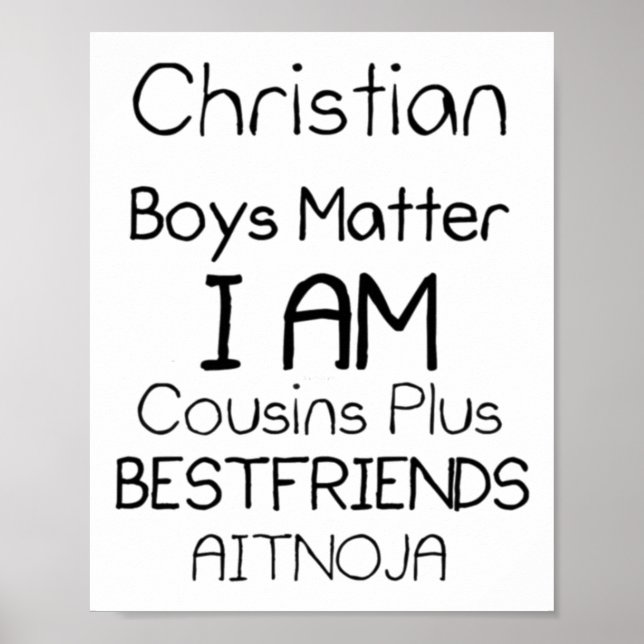 Poster Christian Boys I Am Prisins Plus Melhores Amigos A (Frente)