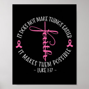 Poster Christian Breast Awarness Faith Luke 137