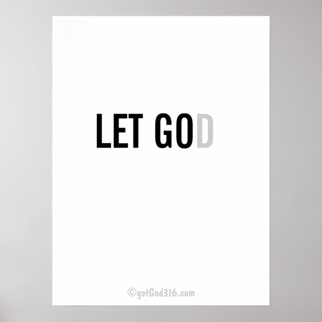 Póster Christian cita gotGod316.com Wall Art (Frente)