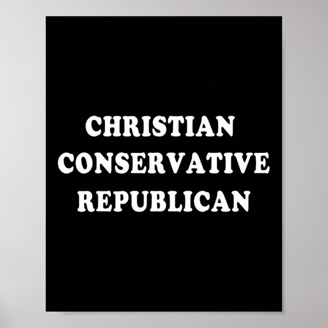 Poster Christian Conservative Republican  (Frente)