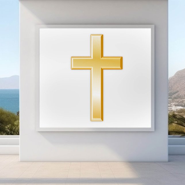 Póster Christian Cross Poster (The cross is a central symbol of the Christian faith. )