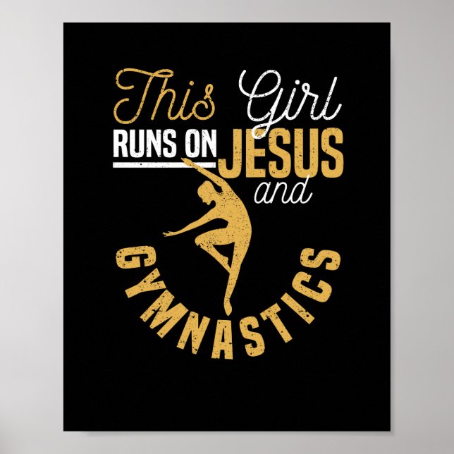 Poster Christian gymnast This girl runs up (Frente)