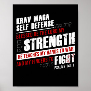 Poster Christian Krav Maga Autodefesa: O SENHOR ensina