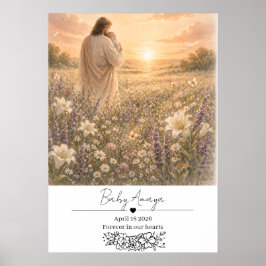 Poster Christian Pregnancy Loss, Miscarriage Memorial Po