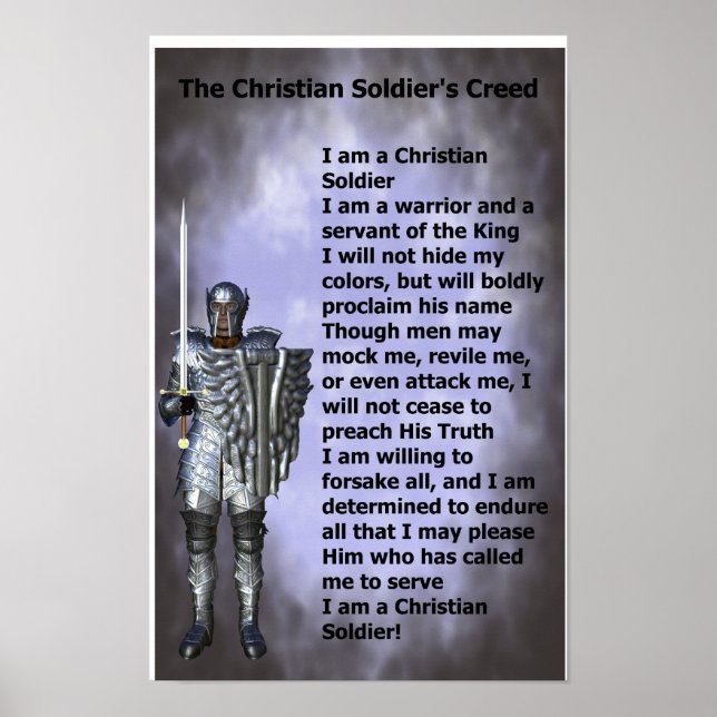 Poster Christian Soldiers Creed (Frente)
