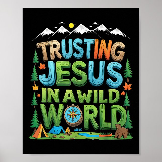 Poster Christian Summer True North Vbs 2025 Confiante Jes (Frente)