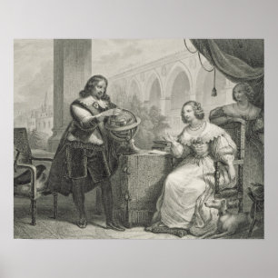 Poster Christina (1626-89) Rainha da Suecia, de uma série