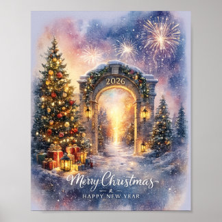 Poster Christmas 2026 Winter Wonderland Art Festive