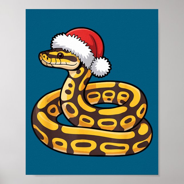 Poster Christmas Ball Python Ugly Xmas Sweater Snake Love (Frente)