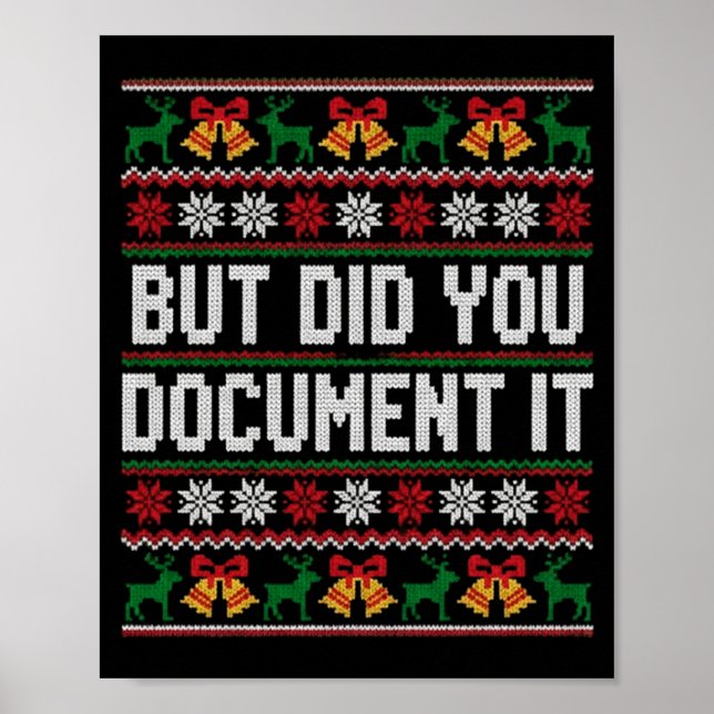 Poster Christmas But Did You Doent It Ugly Office Party L (Frente)