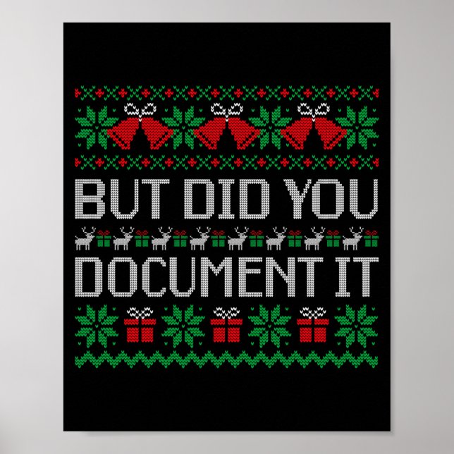 Poster Christmas But Did You Doent It Ugly Office Party S (Frente)