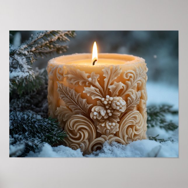 Poster Christmas Candle (Frente)