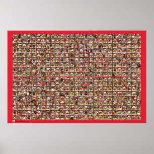 Póster Christmas Dogs Portrait Collection