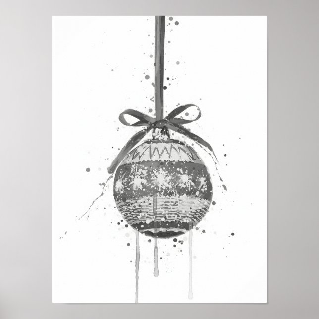 Poster Christmas Gift Christmas Bauble (Frente)
