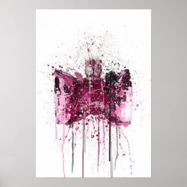 Poster Christmas Gift Fragrance Bottle 'Bow'