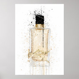 Poster Christmas Gift Fragrance Bottle 'Platinum Gold'