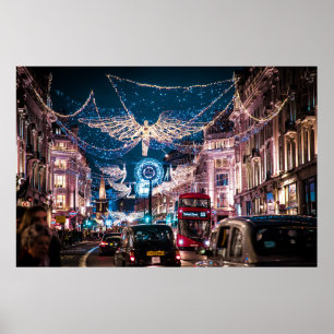 POSTER CHRISTMAS LIGHTS - REGENT STREET, LONDON, UK