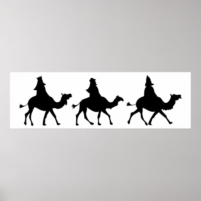 Póster Christmas Magi Silhouette (Frente)