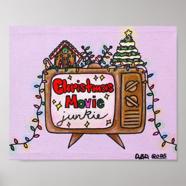 Poster Christmas Movie Junkie 2025 10x8 (Frente)