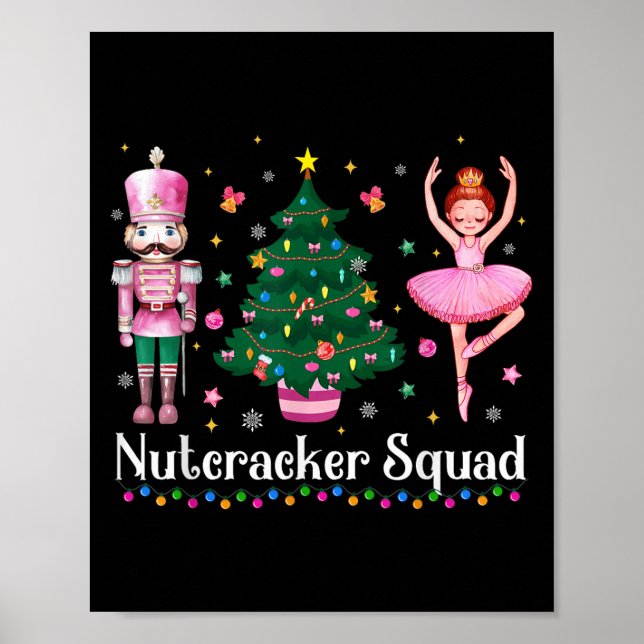 Poster Christmas Nutcracker Squad Ballet Dance Women Kids (Frente)