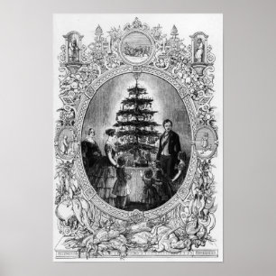 Póster Christmas Tree at Windsor Castle, 1848