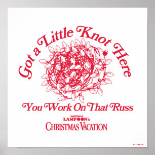 Poster Christmas Vacation   Give a Little Knot Here
