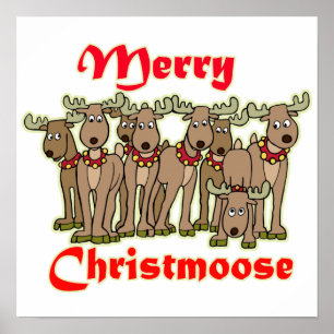 Poster Christmoose alegre