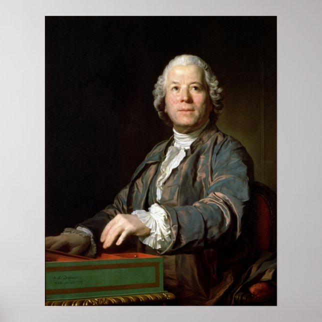 Póster Christoph Willibald Gluck na fivela, 1775 (Frente)