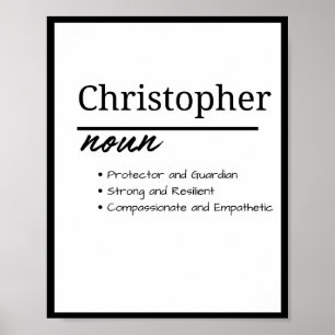 Poster Christopher, Boy Personated Name Definition