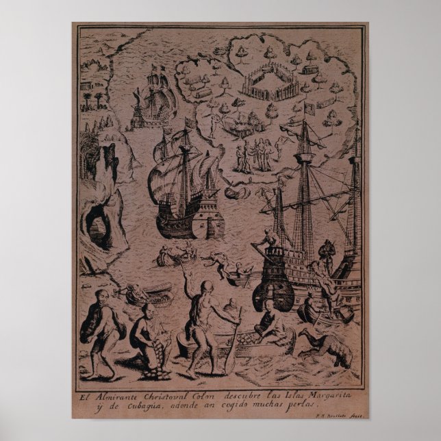 Póster Christopher Colombus descobrindo as ilhas (Frente)