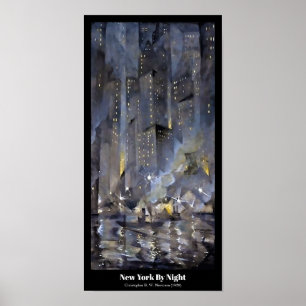 Poster Christopher Nevinson - Nova Iorque Até A Noite De
