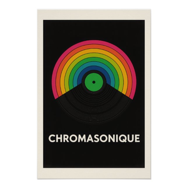 Póster 🌈 Chromasonique – L'Explosion Chromatique du Son (Frente)