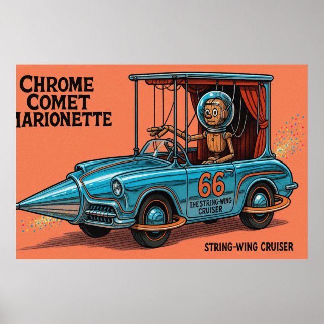 Poster Chrome Comet Marionette (The String-Wing Cruiser) (Frente)