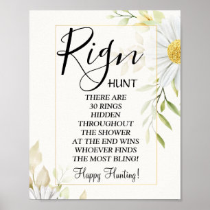 Poster Chrysanthemum Ring chá de panela