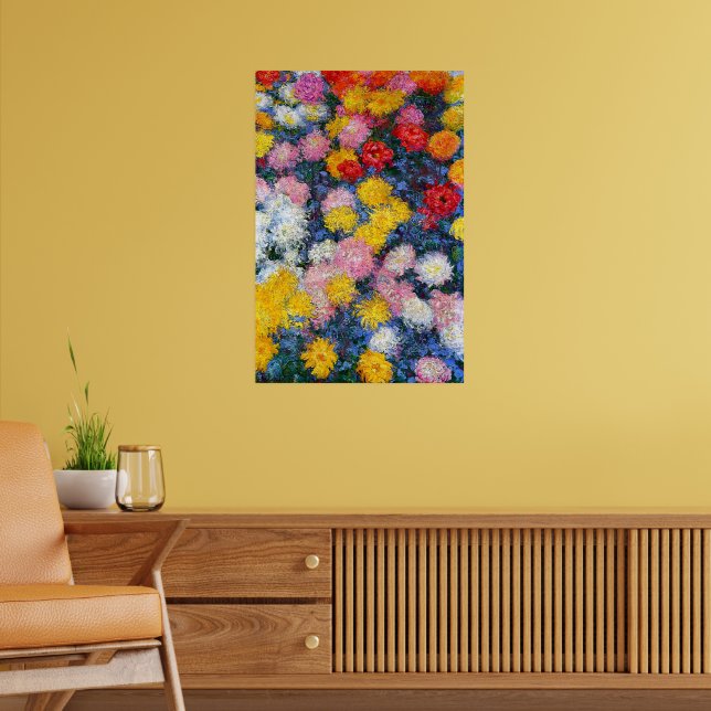 Poster Chrysanthemums by Claude Monet (Sala de Estar 2)