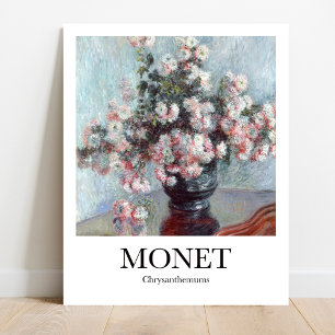 Poster Chrysanthemums por Claude Monet