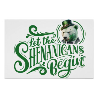 Póster Chubby Boo "Shenanigans start" Poster brilhante