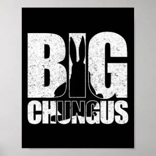 Poster Chungus Meme Retro Vintage Angustiado Jogo de Víde