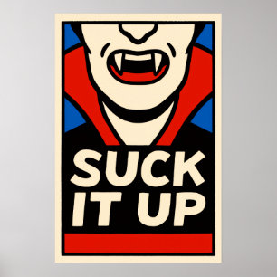 Poster Chupa   Vampiro retrô