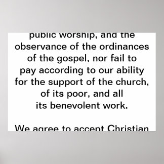 Poster Church Covenant