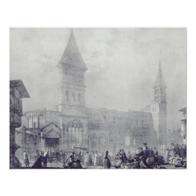 Póster Church of the Abbey of Saint Philibert at Tounus (Frente)