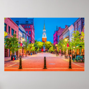 Poster Church Street Marketplace - Burlington, Vermont