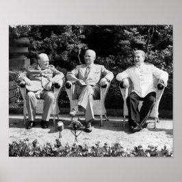 Poster Churchill, Truman e Stalin - Potsdam - 1945