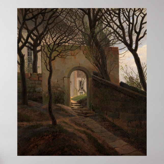 Poster Churchyard gate [1822], por Caspar David Friedrich (Frente)