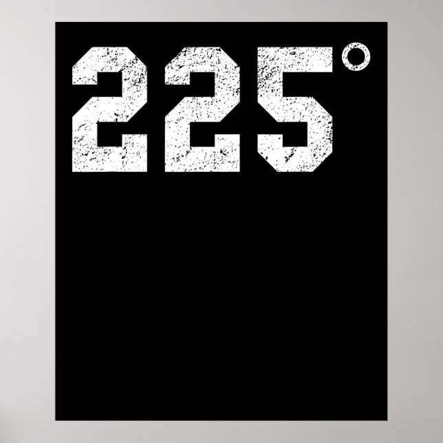 Poster Churrasco | 225 Graus Churrasco De Carne Fumante (Frente)